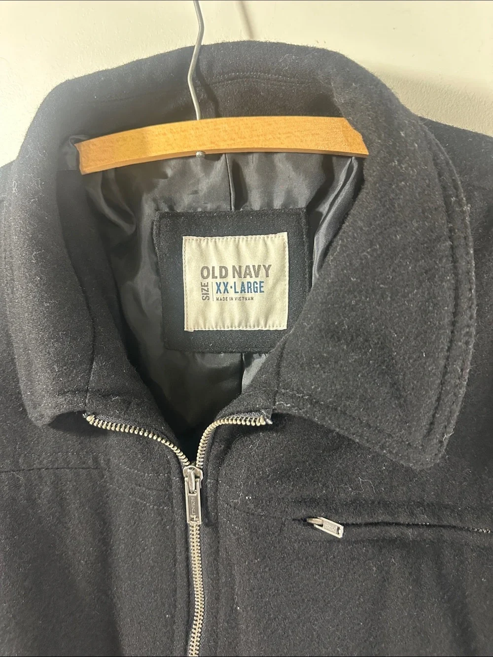 Old Navy Black Full-Zip Collared Bomber Jacket Men's XXL